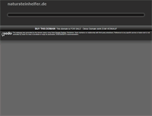 Tablet Screenshot of natursteinhelfer.de
